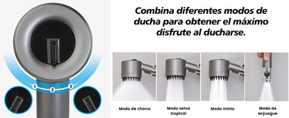 🛁💧 HydroSpa 4 en 1 – Ducha de Alta Presión & Filtrado Purificante