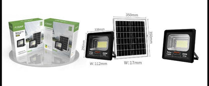 FOCO REFLECTOR SOLAR 300W CON PANEL SOLAR INDEPENDIENTE