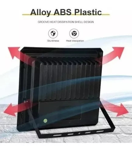 FOCO REFLECTOR SOLAR 300W CON PANEL SOLAR INDEPENDIENTE